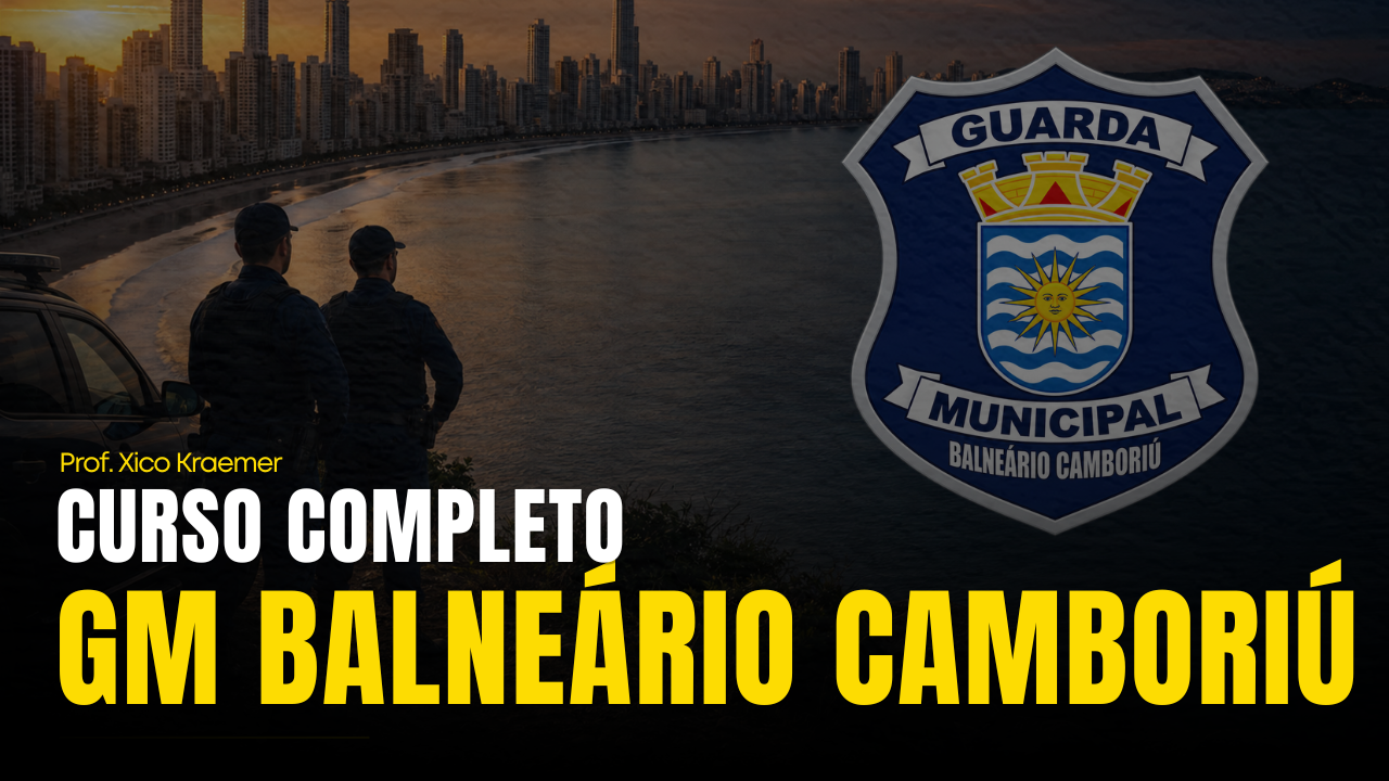 Capa do curso Guarda Municipal de Balneário Camboriú