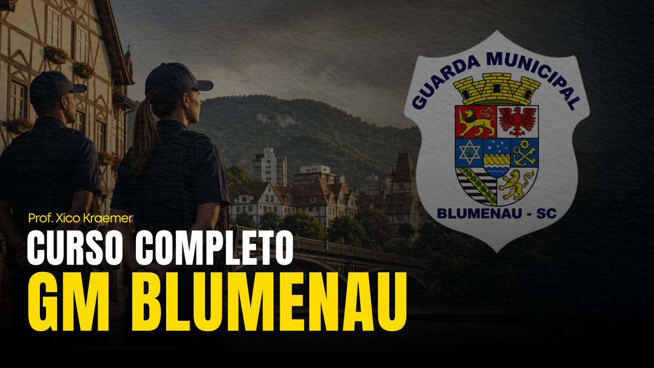 Capa do curso Guarda Municipal de Blumenau