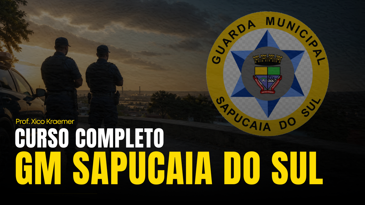 Capa do curso Guarda Municipal de Sapucaia do Sul
