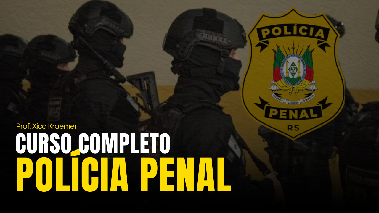 Capa do curso Polícia Penal do Rio Grande do Sul — Policial Penal