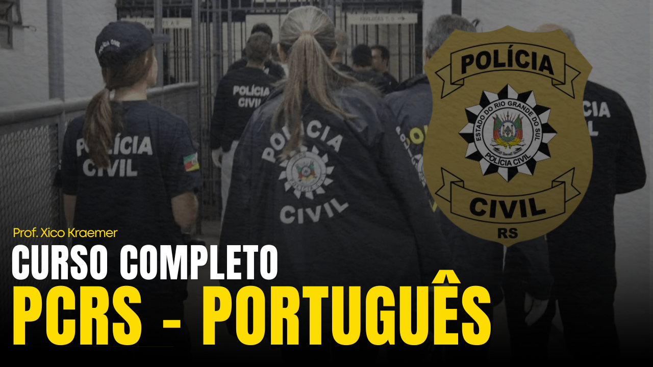 Capa do curso Reta Final PCRS — Português Fundatec