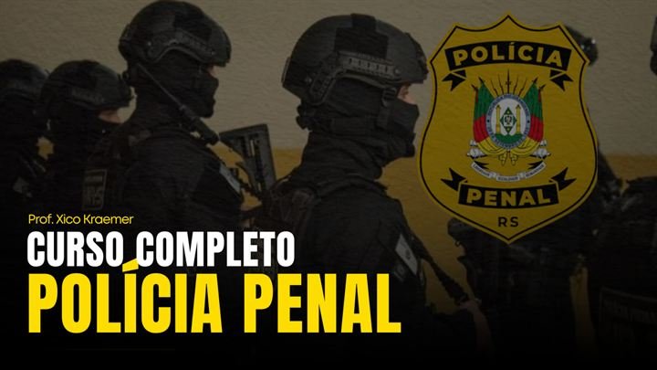 Capa do curso Polícia Penal RS — Policial Penal